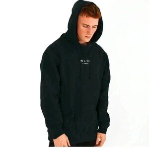 WLKN the country  casual oversized trendy cotton black long sleeve hoodie OS